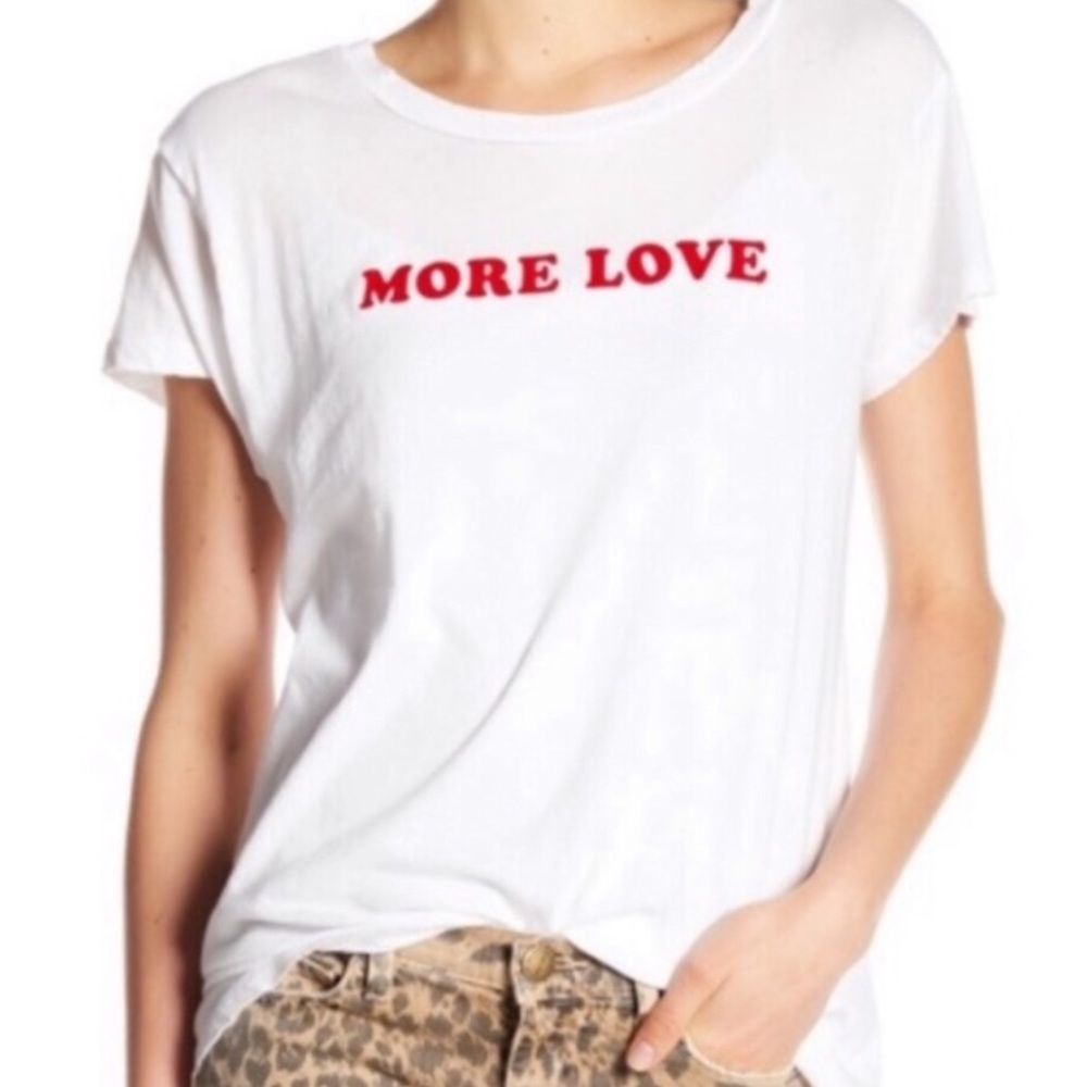 NWT Current/Elliot “More Love” Tee